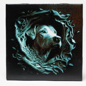 Retriever-01 Painted Tile